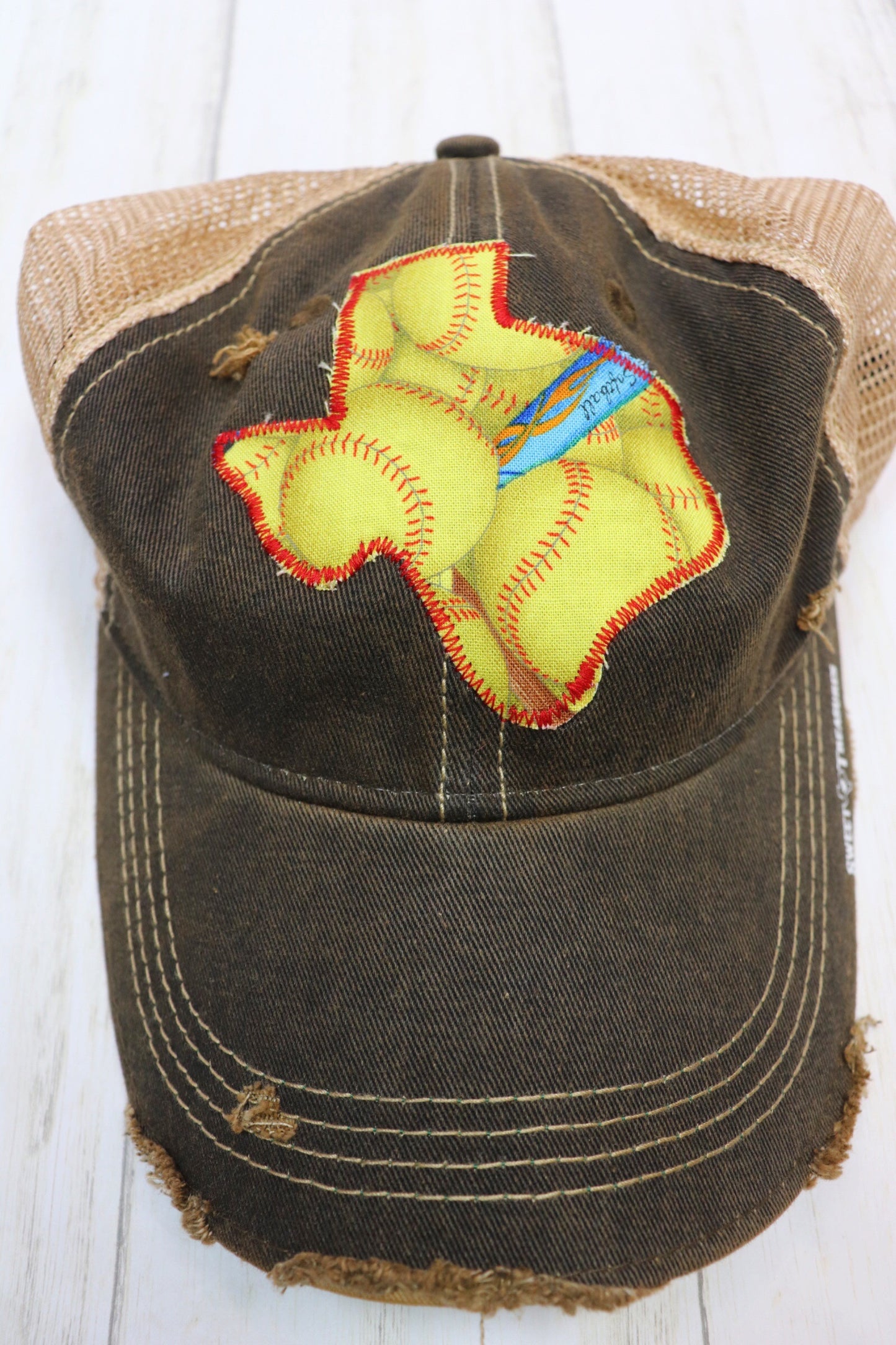 Softball Custom Dirty Trucker Hat
