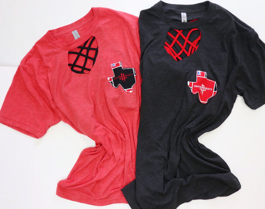 Houston Basketball Key Hole Tee