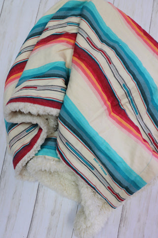 Dulce Serape Sherpa Blanket