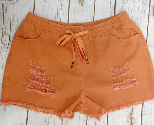 Last Call Is It Summer Yet Woven Shorts [Melon]