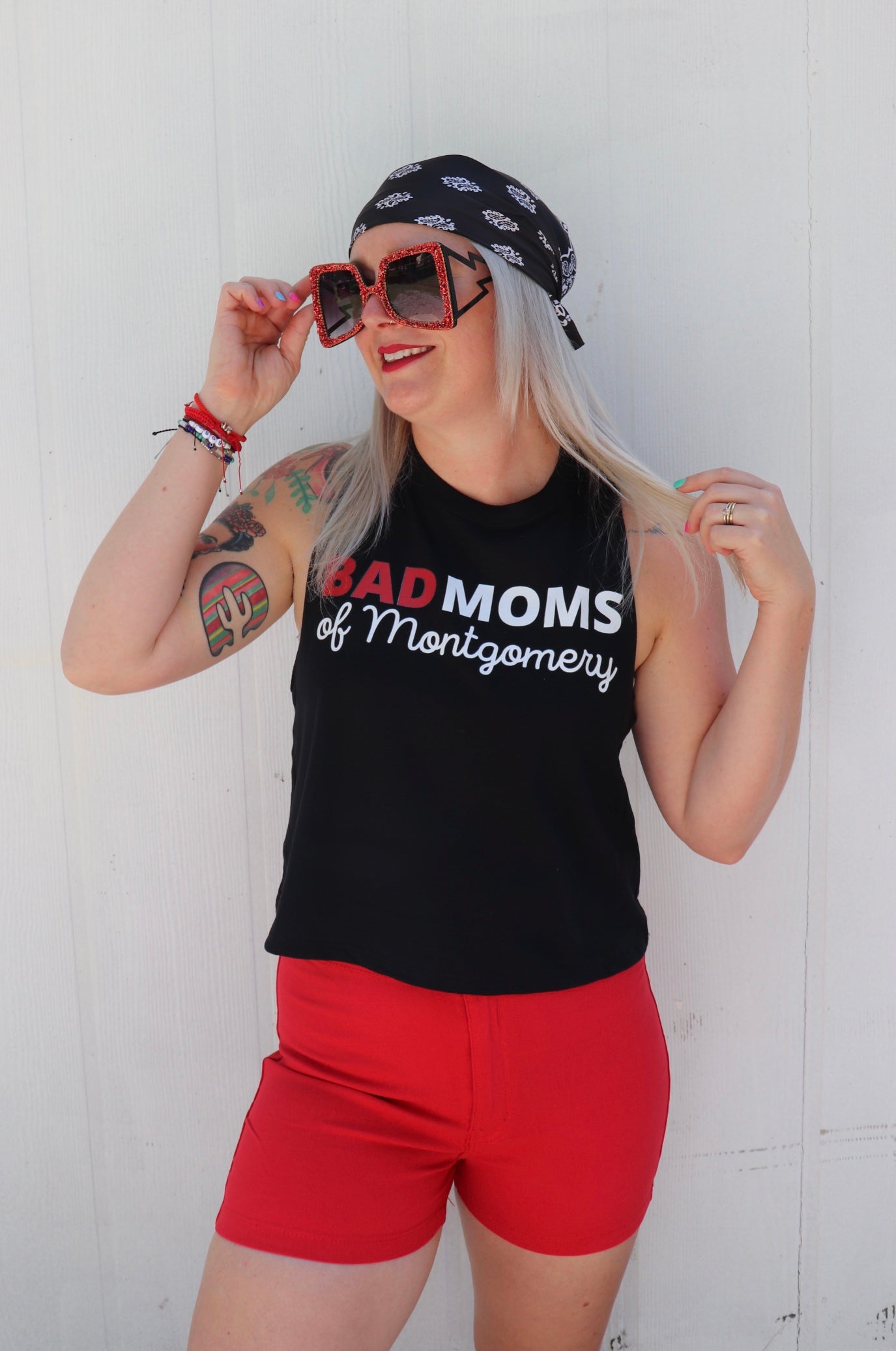 Bad Moms of Montgomery Cropped Tank