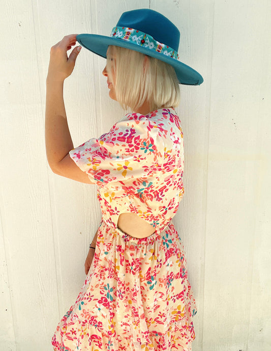 Tropical Punch Floral Dress