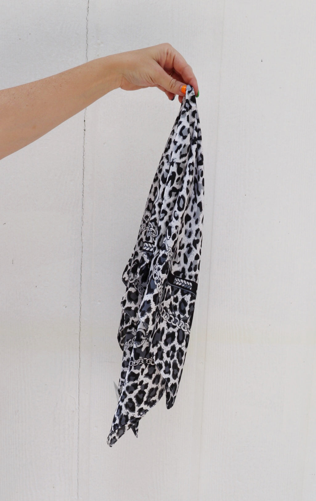 Leopard Chained Silk Neckerchief