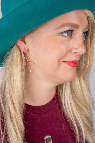 Gold Dipped Star Earrings