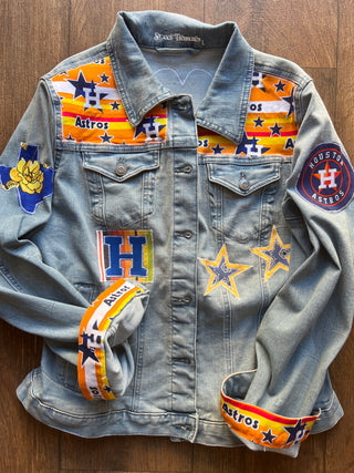 *Special Order* STT Exclusive Peace Love Houston Baseball Jacket