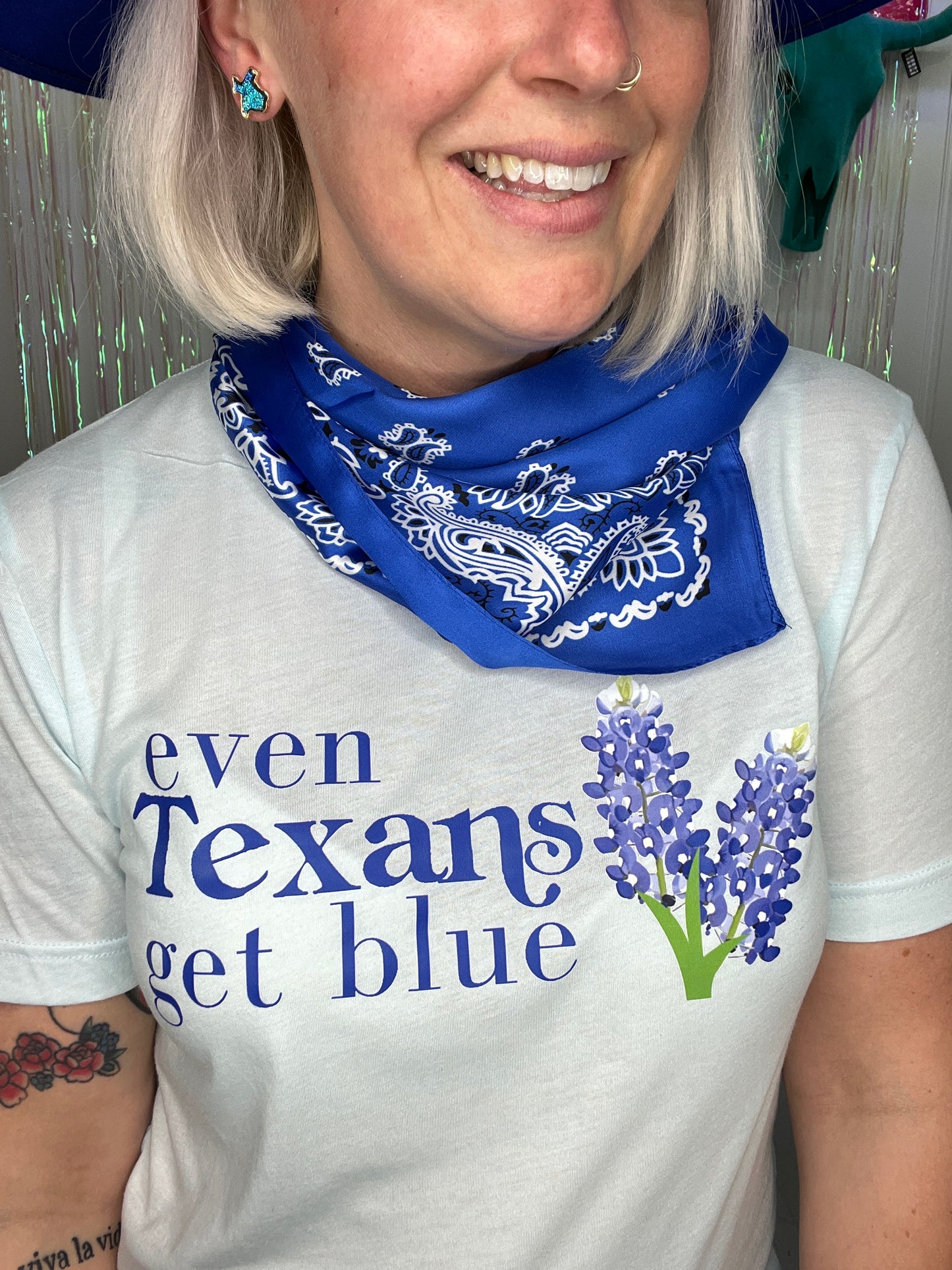 Even Texans Get Blue Tee