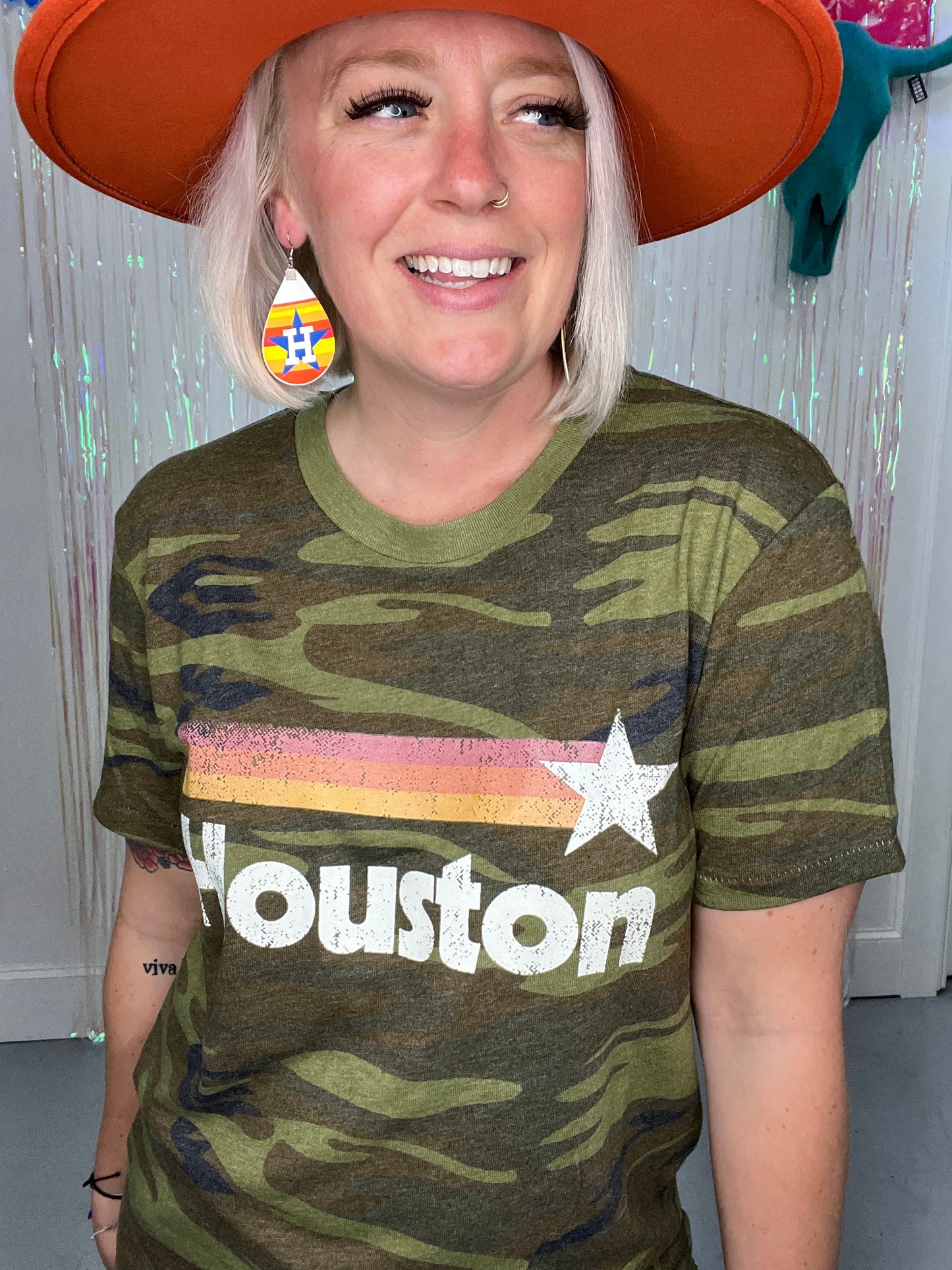 Stars Over Houston Unisex Tee [Camo]