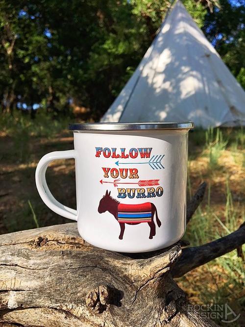 Follow Your Burro Campfire Mug