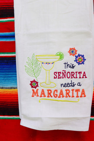 Senorita Margarita Tea Towel