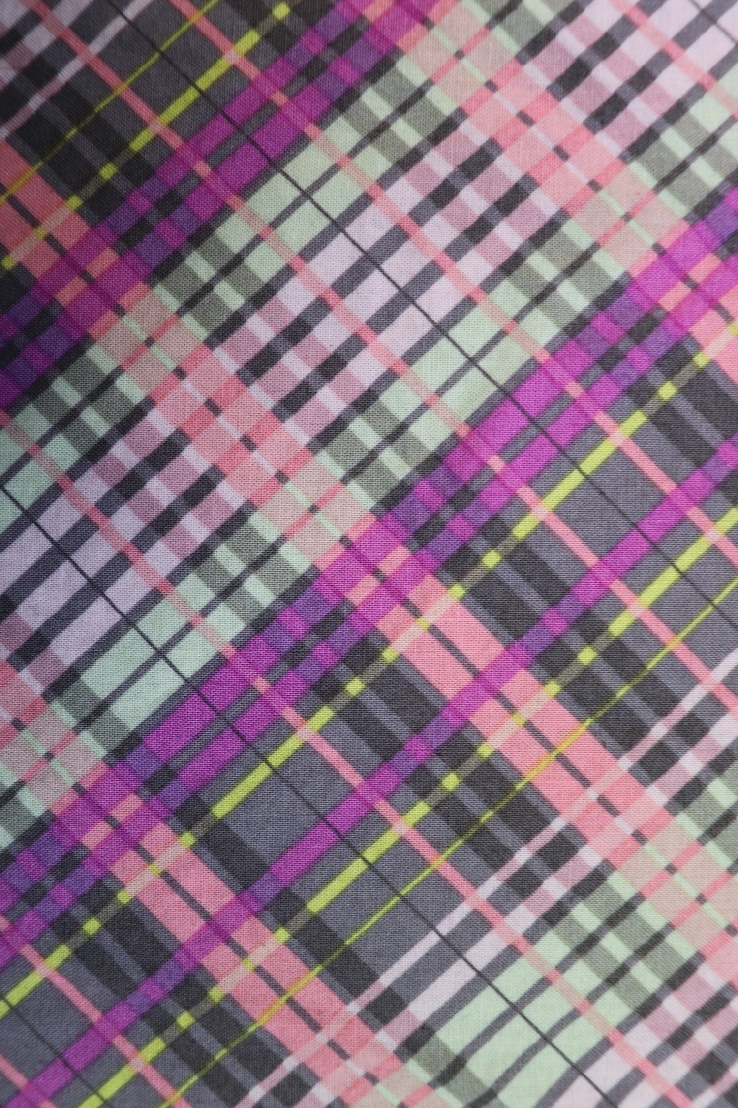 Plaid- Pastel Face Mask