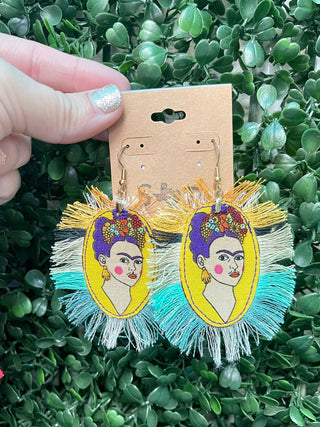 Frida Kahlo Serape Earrings [Limited Edition}
