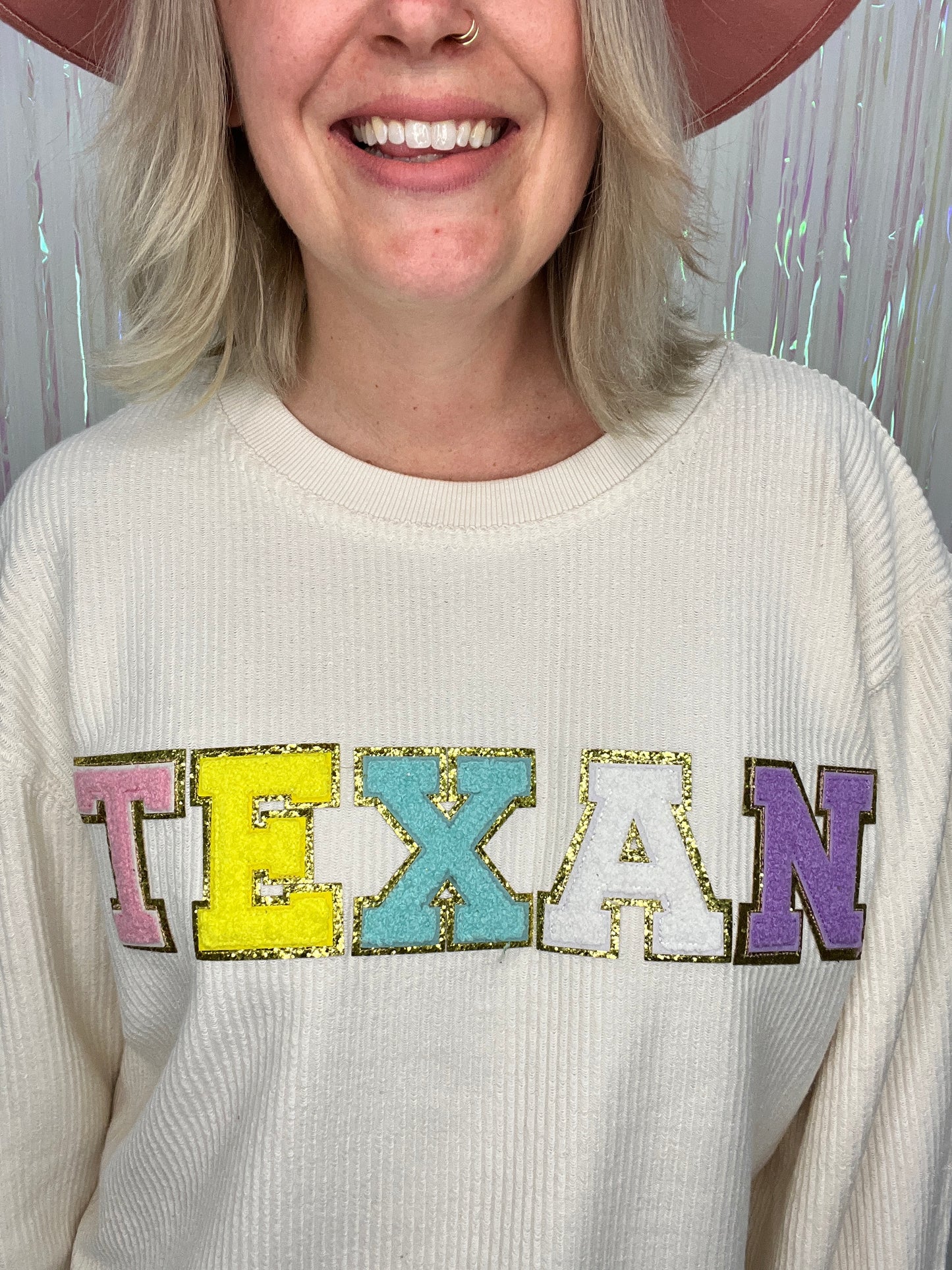 Last Call Varsity Letters Corded Pullover [Texan]