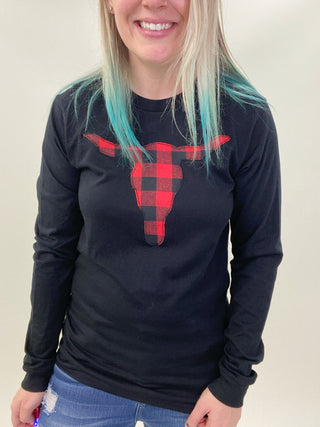 Buffalo Plaid Long Sleeve Tee