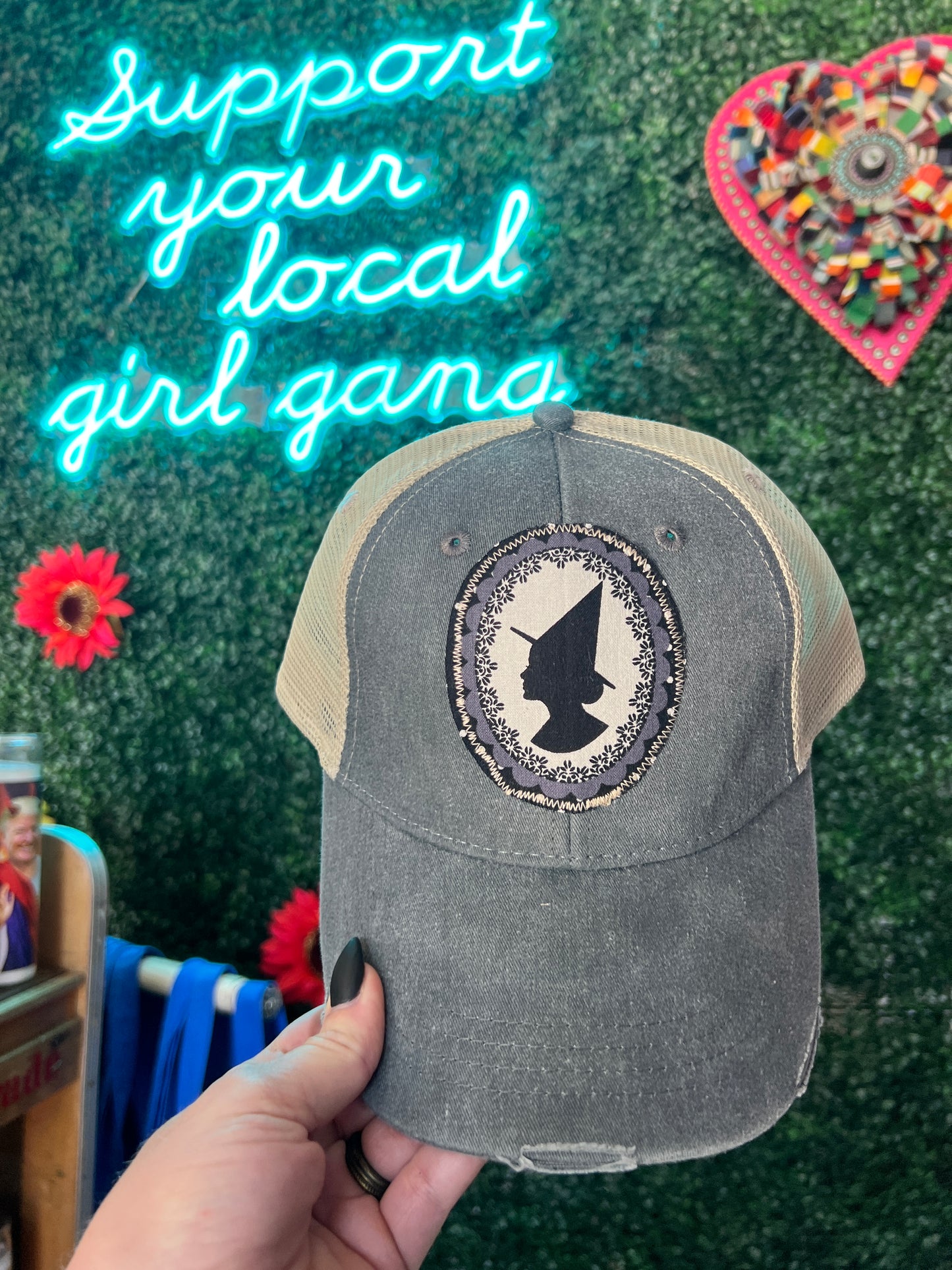 Witch Cameo Trucker Hat