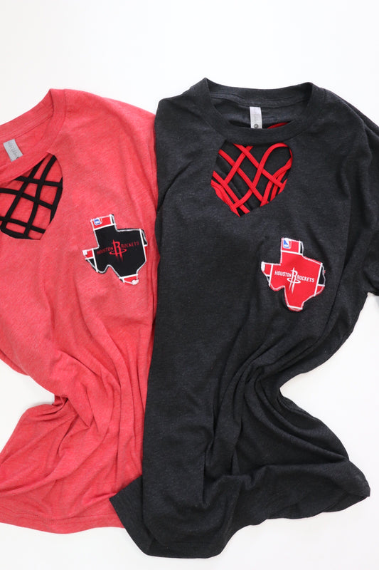 Houston Basketball Key Hole Tee