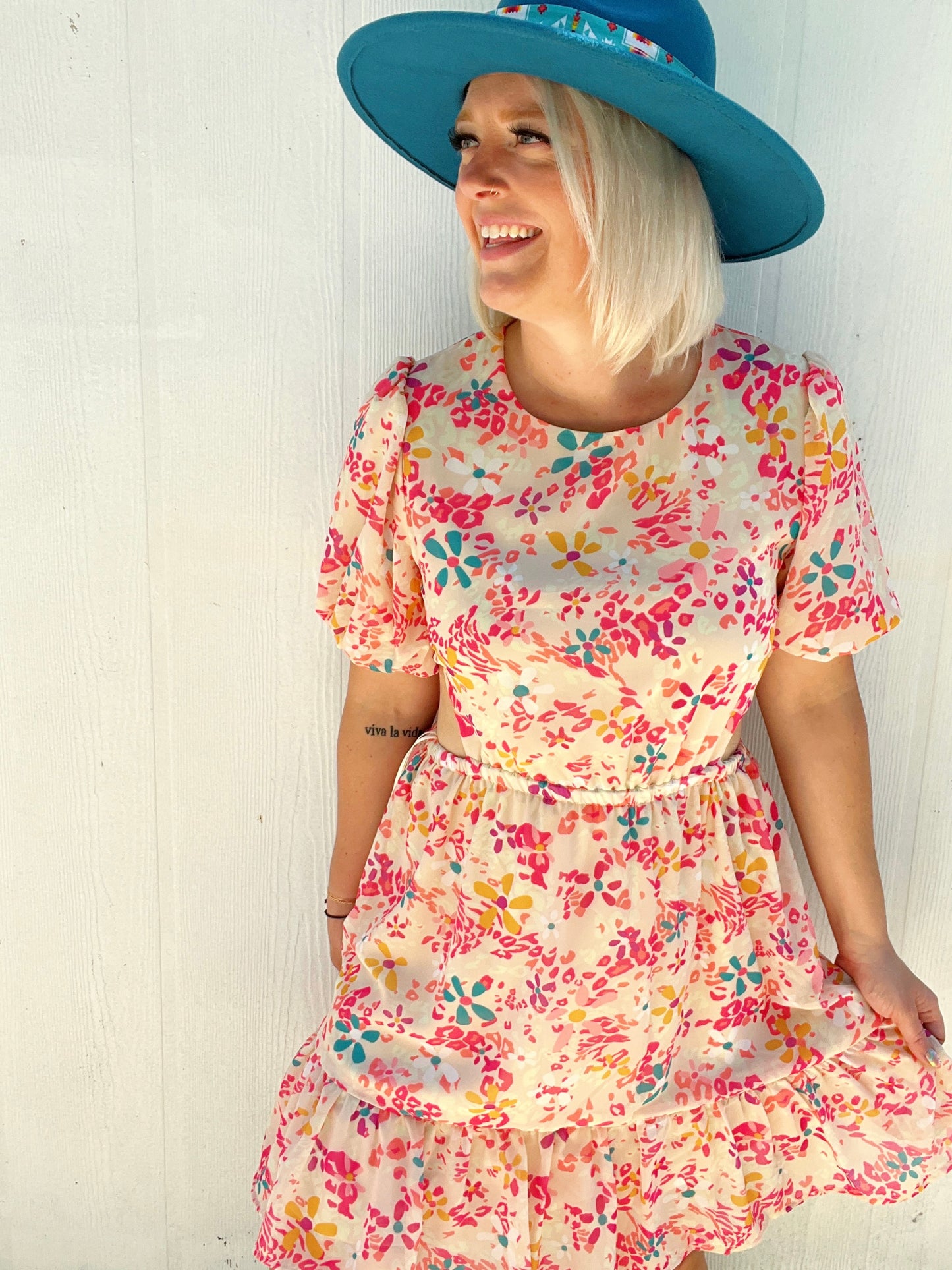 Tropical Punch Floral Dress