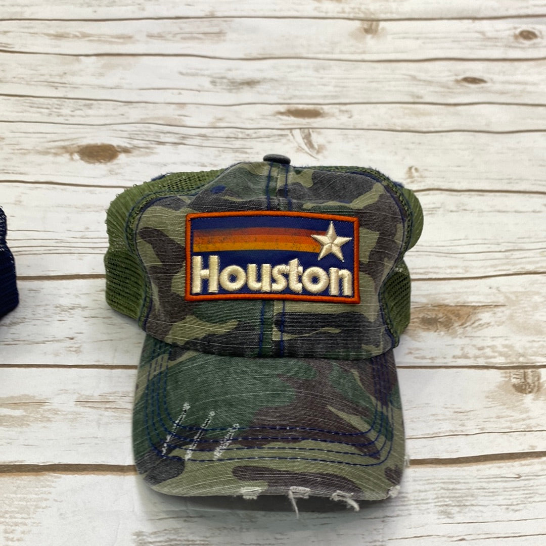 Stars of Houston Ponytail Trucker Hat [2 Colors]