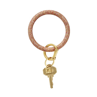 Big O Silicone Keychain [Red Hot Confetti]