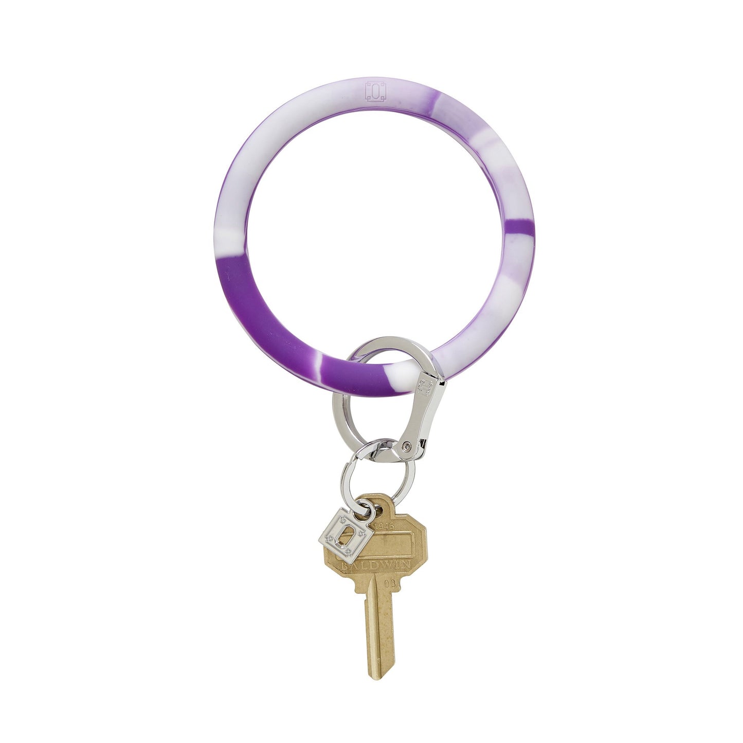 Last Call Big O Silicone Keychain [Purple Marble]