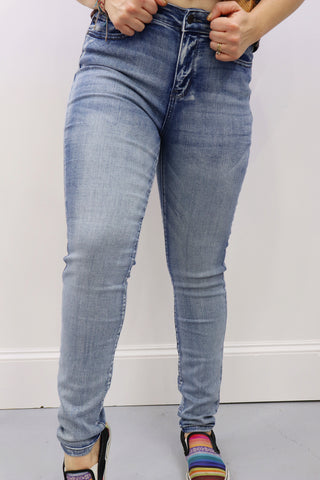 Last Call Queen Size Salado Sand Skinny Jeans