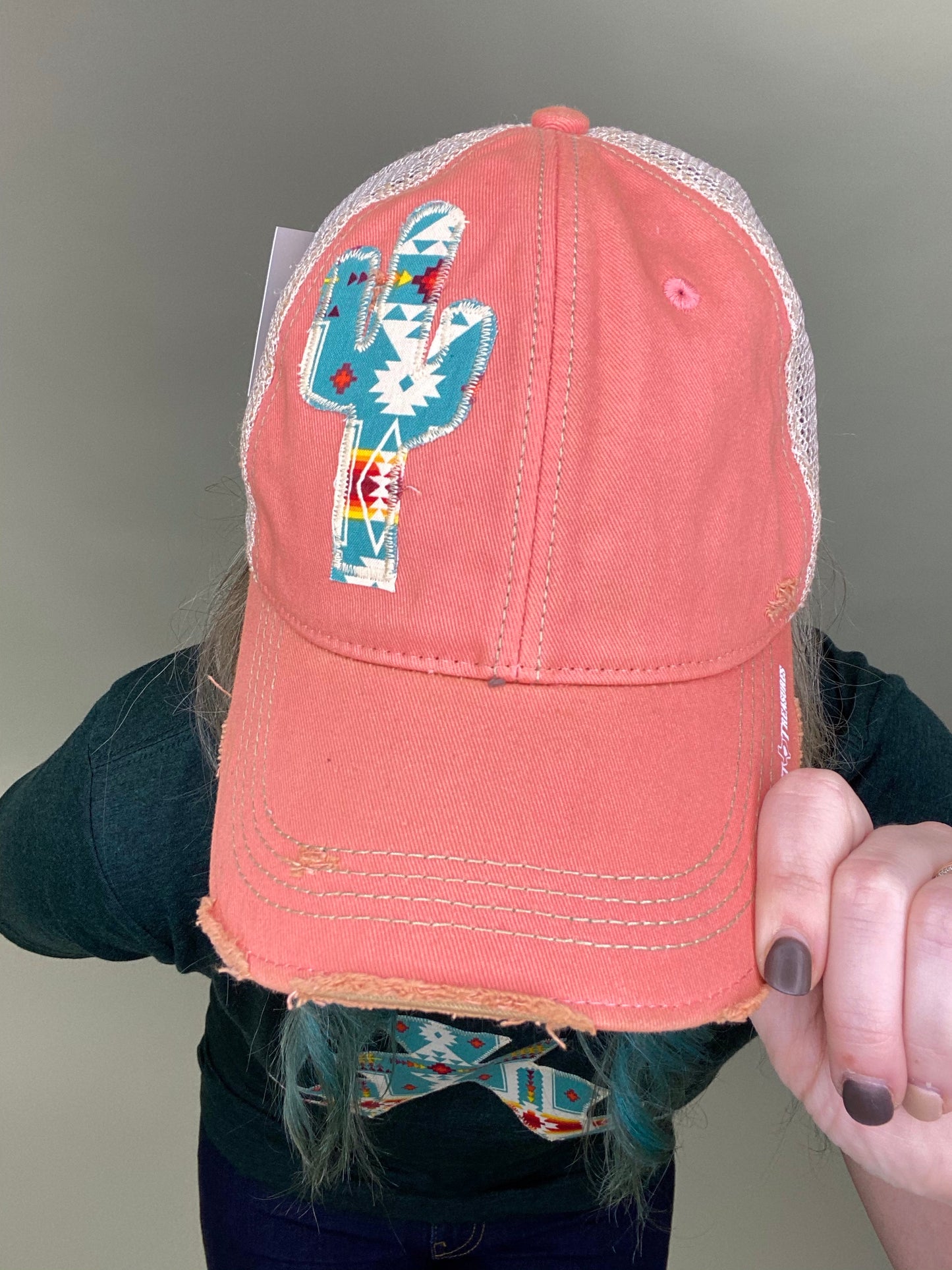 Blaze Turquoise Dirty Trucker Hat