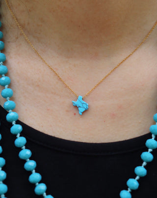 Texas Turquoise Slab Necklace