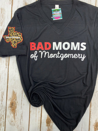 Bad Moms of Montgomery V-Neck Tee