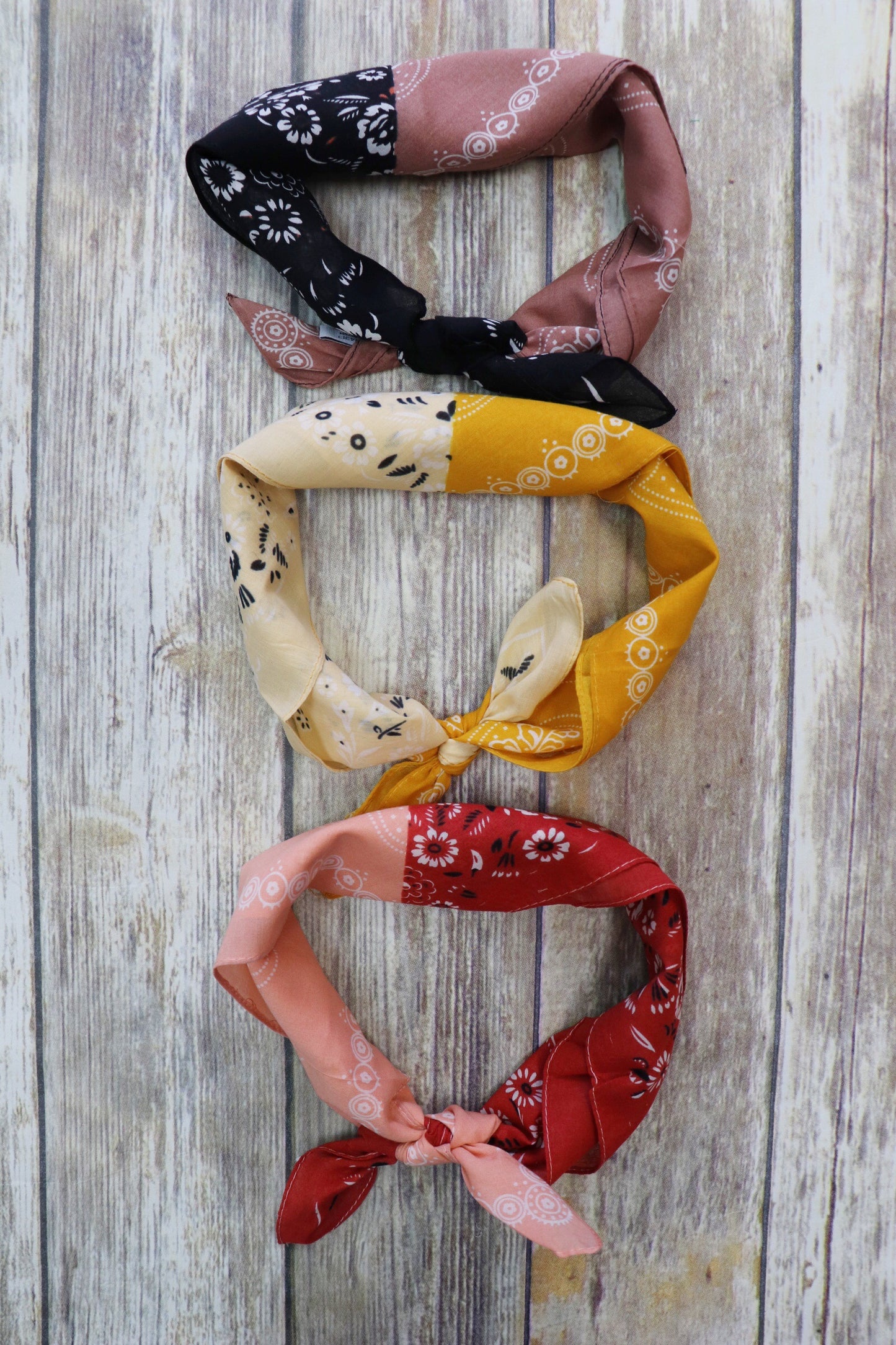 Last Call Two Tone Western Paisley Neckerchiefs [3 Colors]
