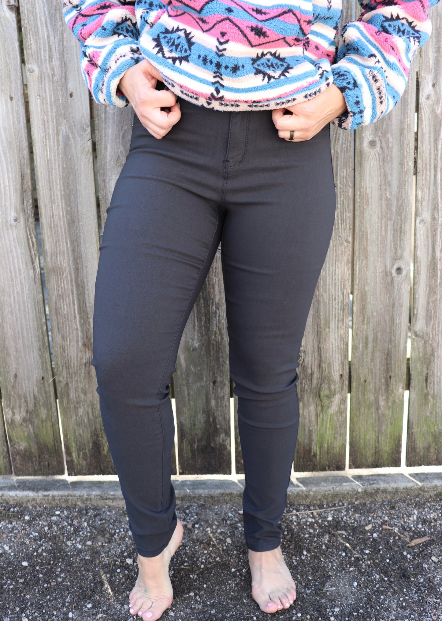 Last Call Queen Size Soulmate Skinny Pant [Steel]