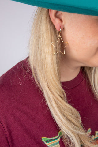 Gold Dipped Star Earrings