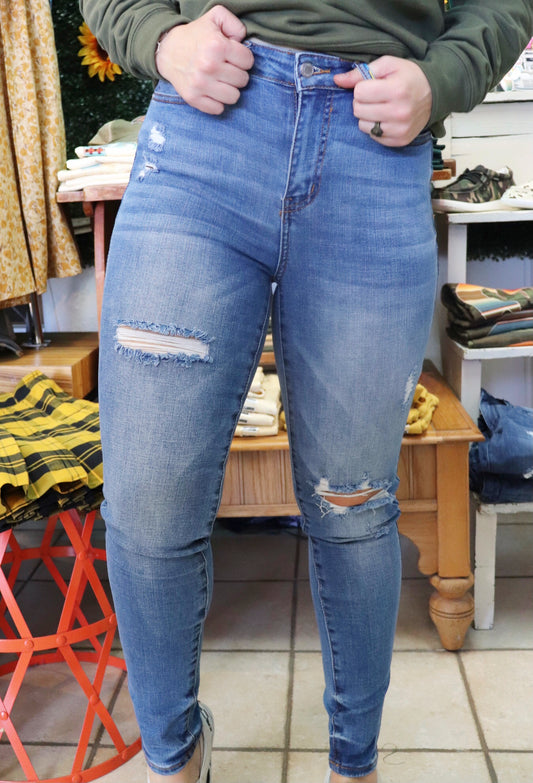 Colorpalooza Stitched Skinny Jean