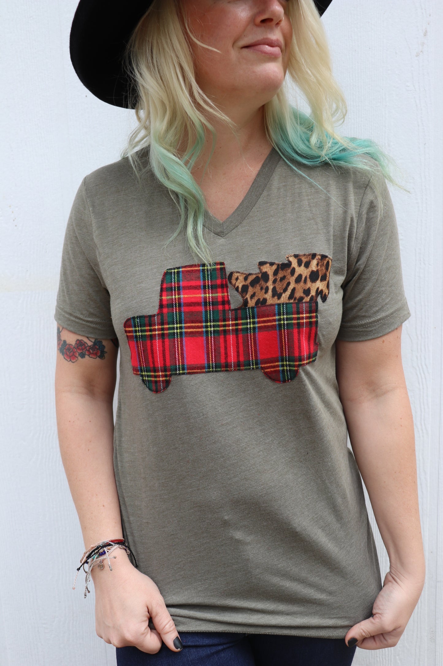 Truck & Tree Tee [Tartan Plaid Mix]