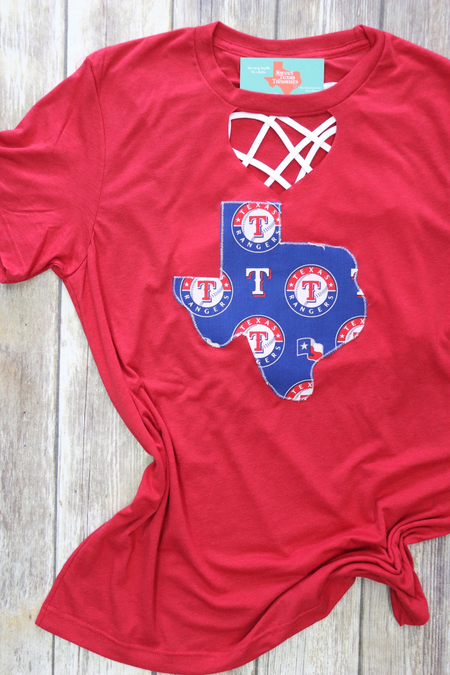 Texas Baseball Key Hole Tee [Large Texas]