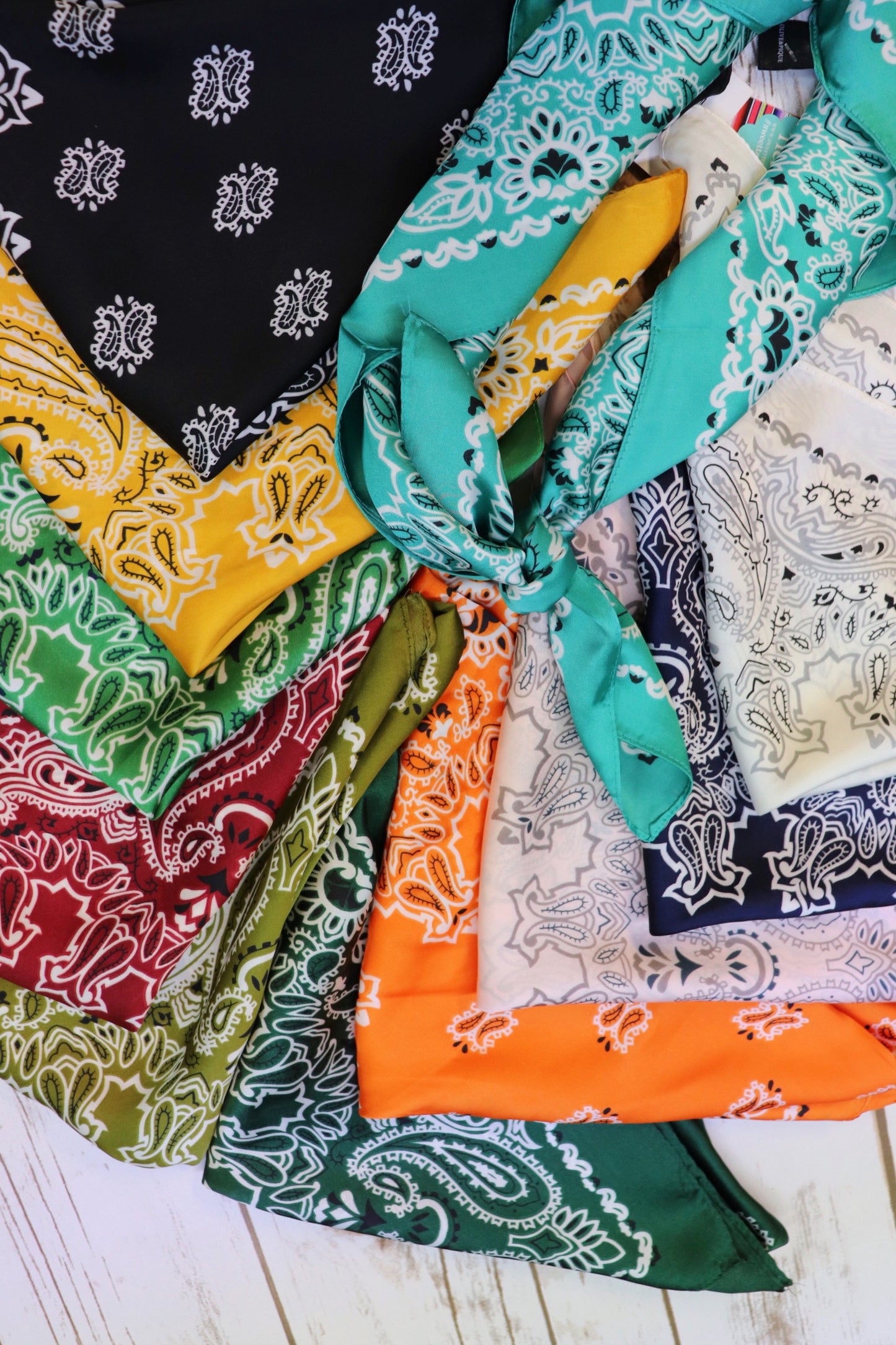 Vintage Paisley Silk Neckerchief [All Colors]