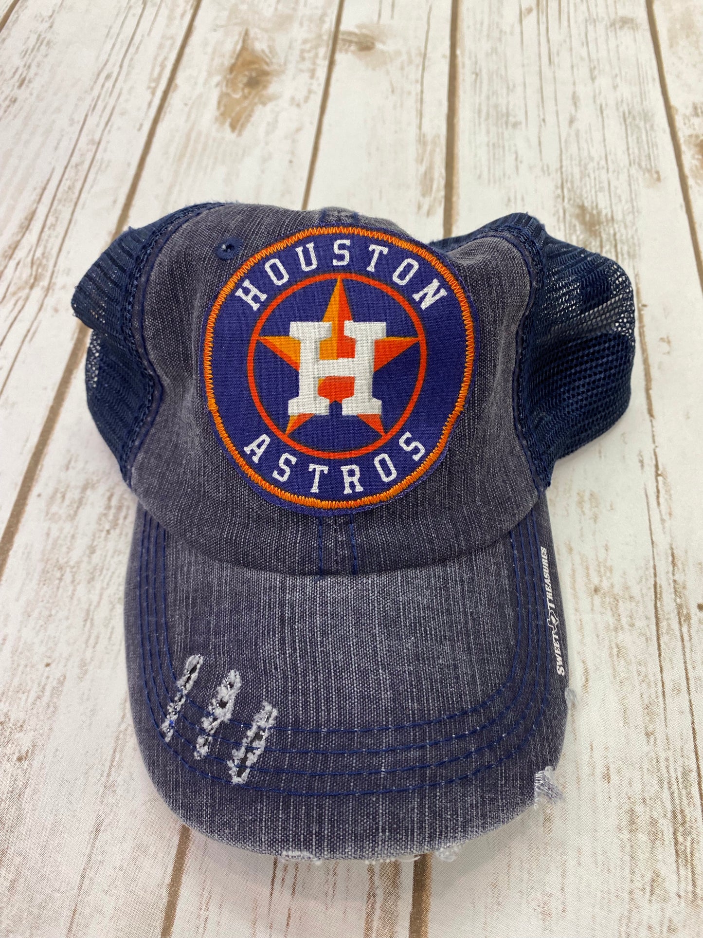 Houston Baseball Ponytail Trucker Hat