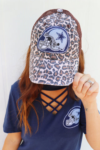 Leopard Dallas Football Trucker Hat