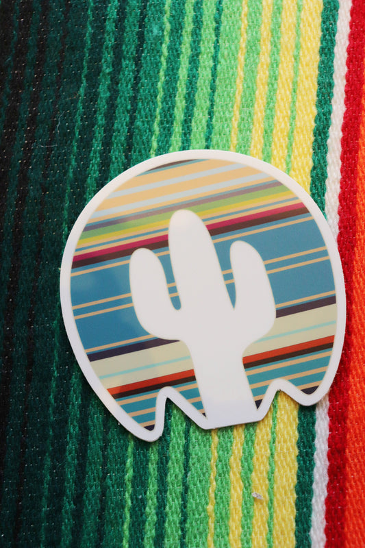 Navajo Cactus Horizon Sticker