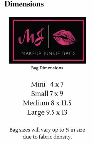 Desperado Serape Makeup Junkie Bags [4 Sizes]