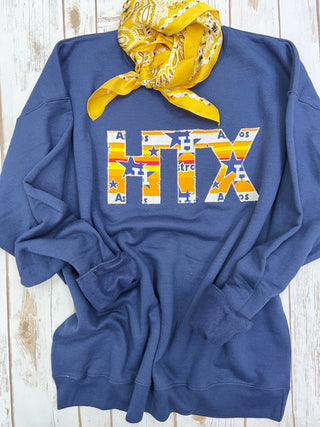 Throwback HTX Pullover [Navy]
