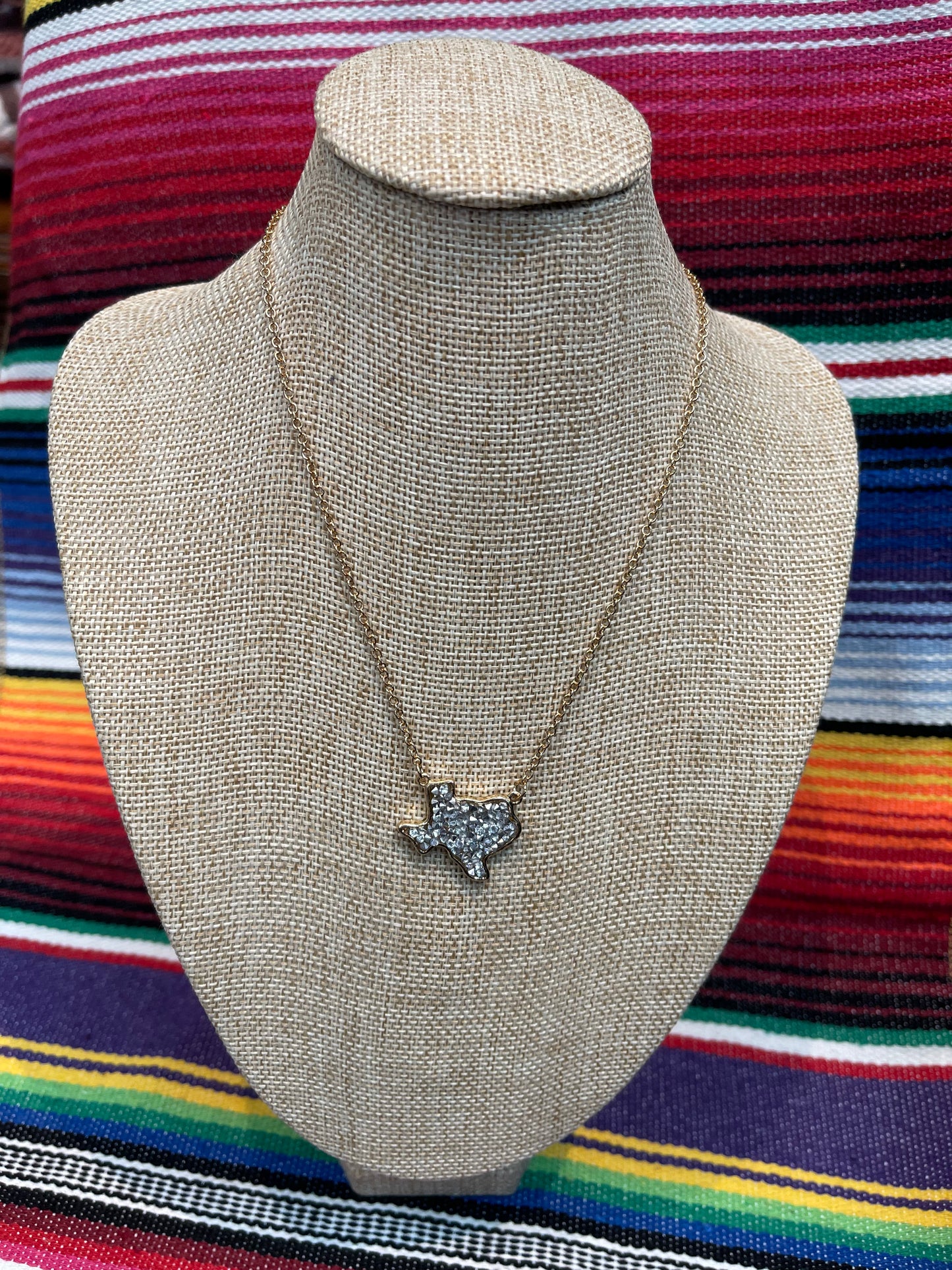 Druzy Metal Texas Necklace [2 Colors]