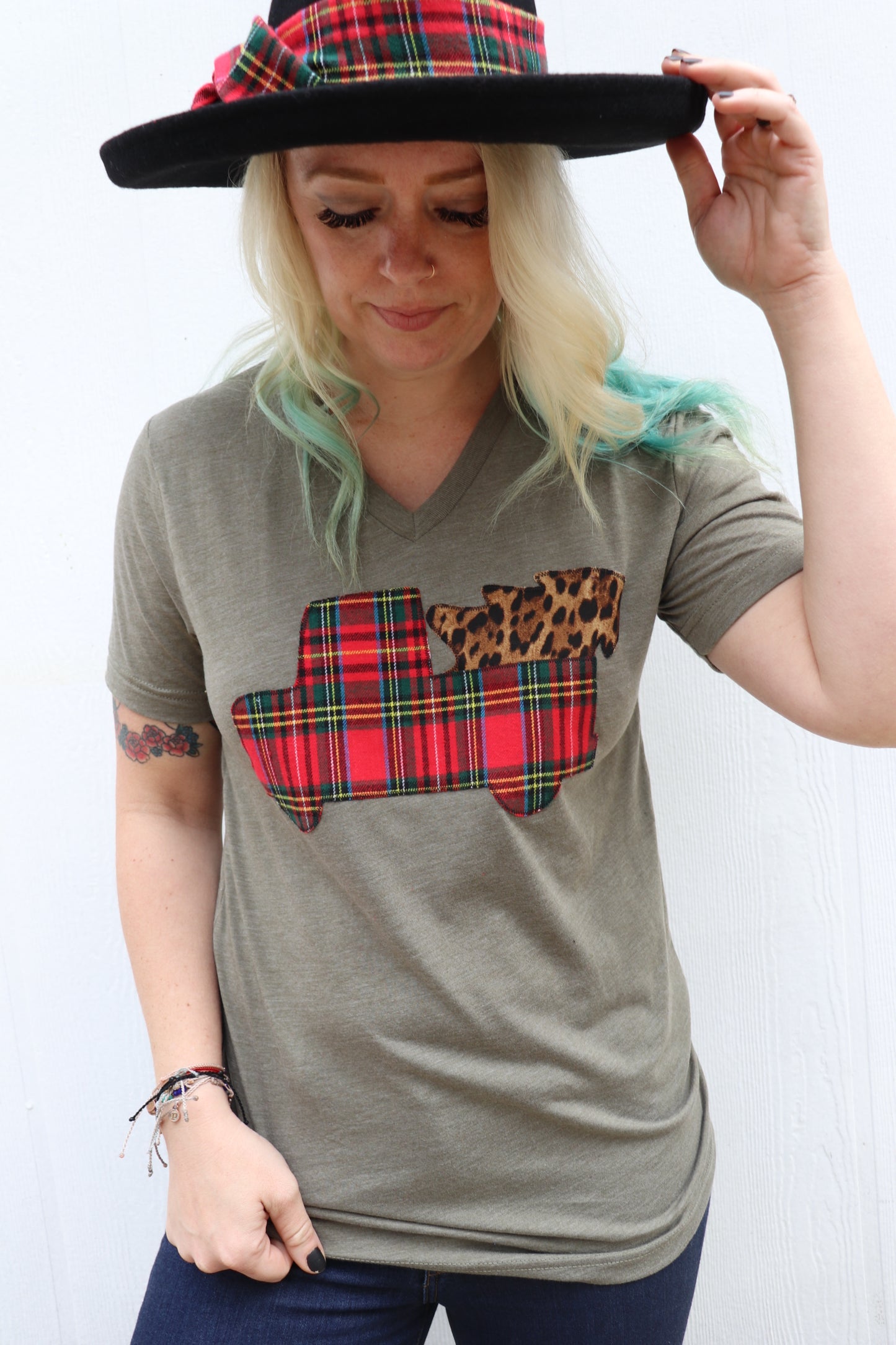Truck & Tree Tee [Tartan Plaid Mix]