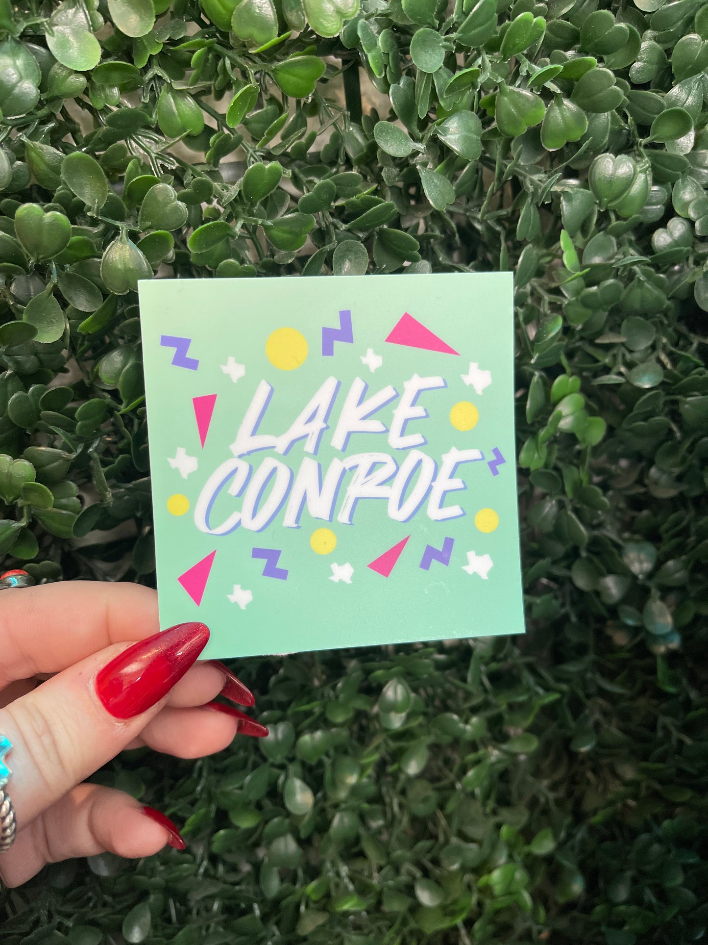 Lake Conroe Confetti Sticker