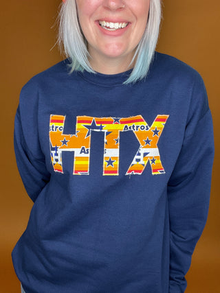 Throwback HTX Pullover [Navy]