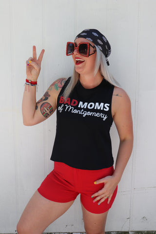 Bad Moms of Montgomery Cropped Tank