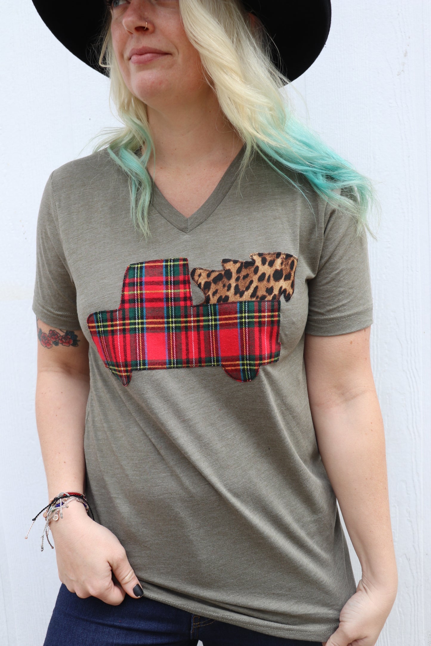 Truck & Tree Tee [Tartan Plaid Mix]