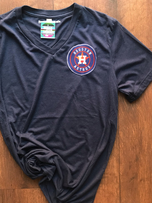 Houston Baseball V-Neck Tee