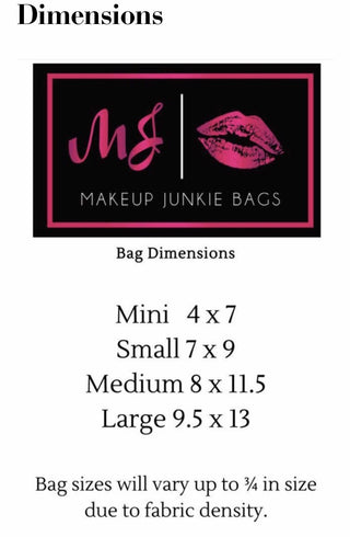 Playa Serape Makeup Junkie Bags [4 Sizes]