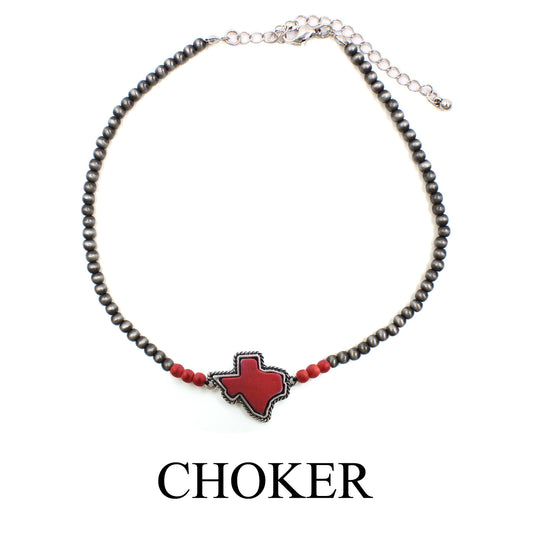 Texas Navajo Pearl Choker [2 Colors]